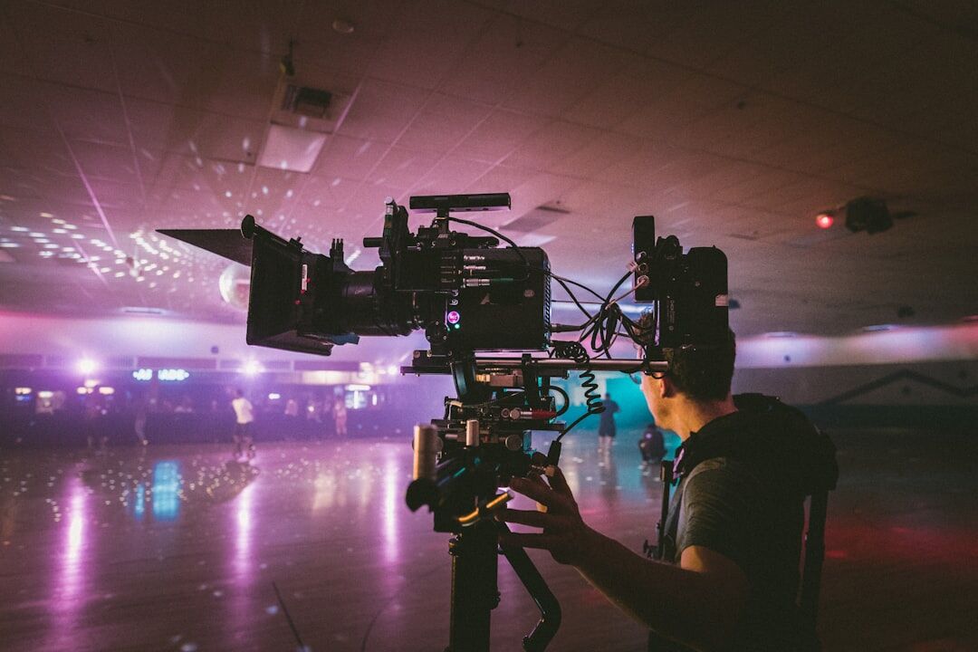 Video production behind the scenes crew