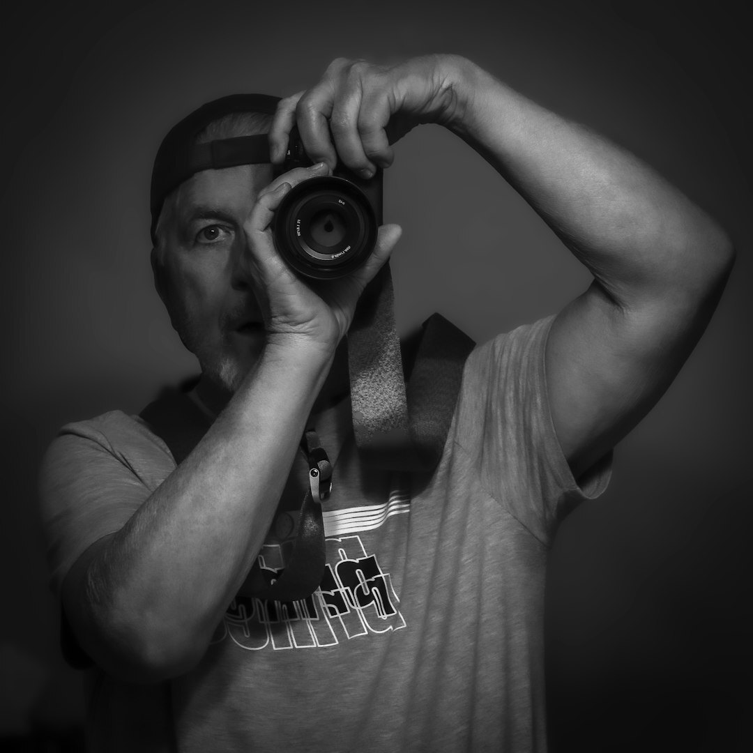 Experienced male cameraman teacher portrait