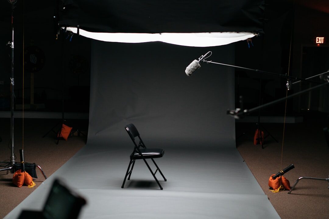 Professional video production studio interior